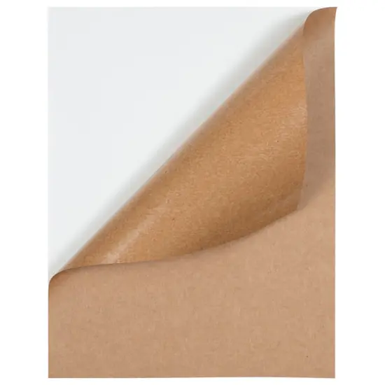 JAM Paper Shipping Labels, 8.5" x 11" Brown Kraft {5}