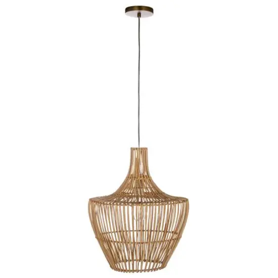 Hello Honey&reg; Round Wicker Pendant Light {14}