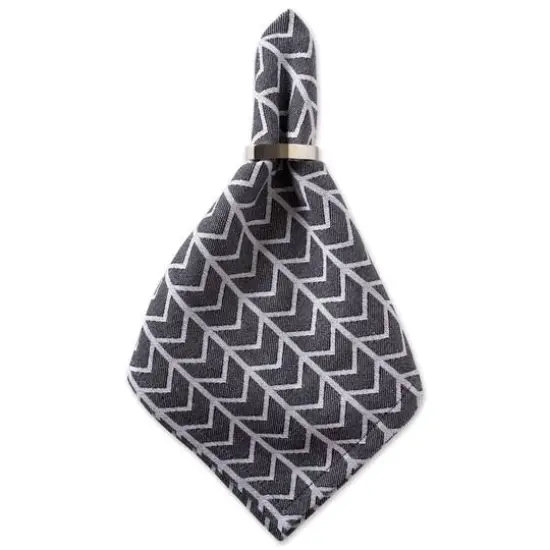 Black & White Herringbone Napkin, 6ct. {6}