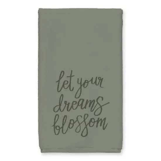Let Your Dreams Blossom Tea Towel Set Green {3}