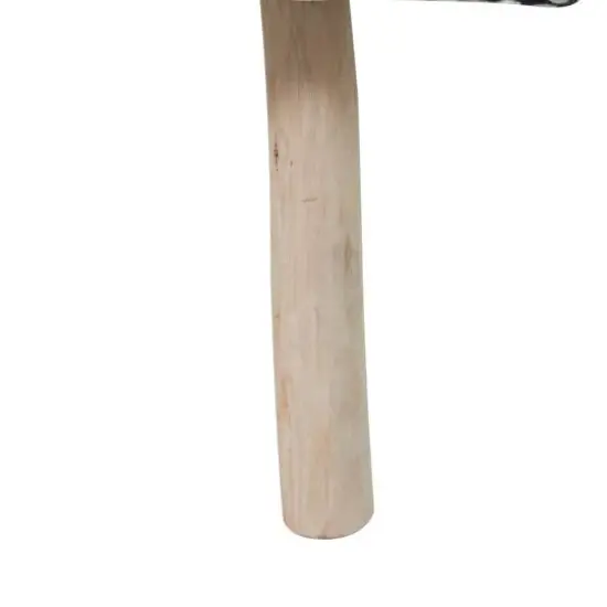 48" Black Wood Chevron Bench with Wood Legs {6}