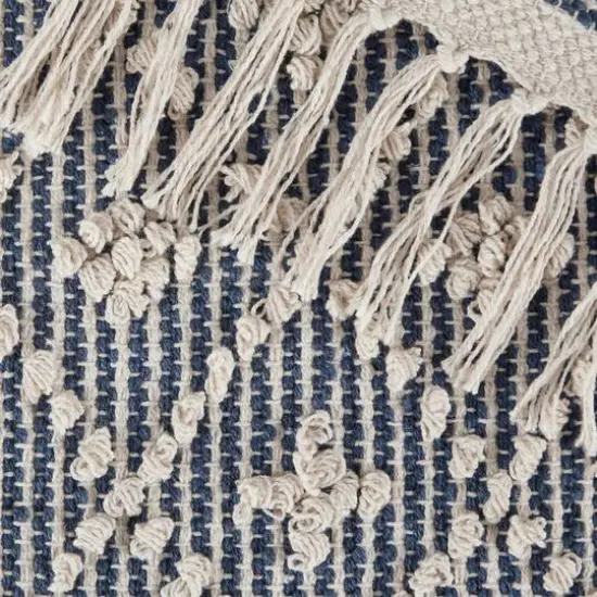 DII&reg; Diamond Textured Hand-Loomed Runner, 2ft. x 6ft. French Blue {6}