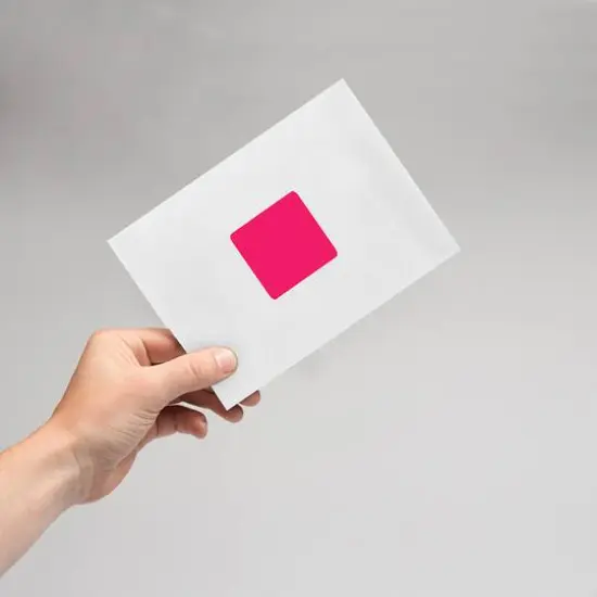 JAM Paper 2" x 2" Square Product & Container Labels, 120ct. Neon Pink {7}
