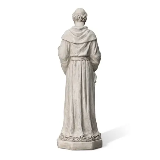 Glitzhome&reg; 32.75" St. Francis Garden Statue with Bird Feeder {8}