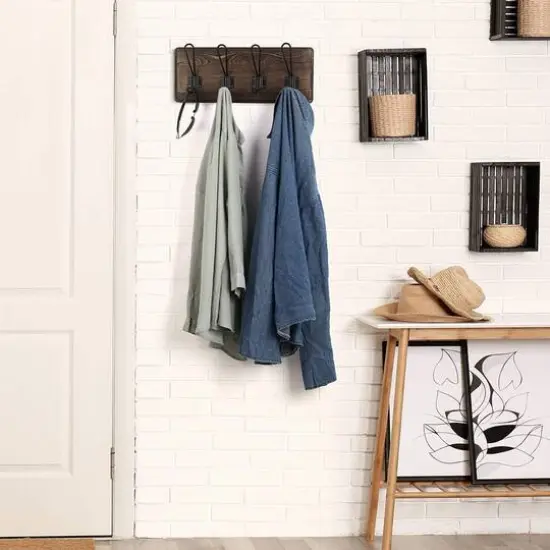 NEX&trade; Wall-Mounted 8-Hook Coat Rack {6}