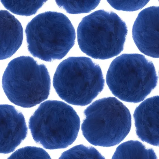 John Bead 2" Pom Poms, 50ct. Royal Blue {1}