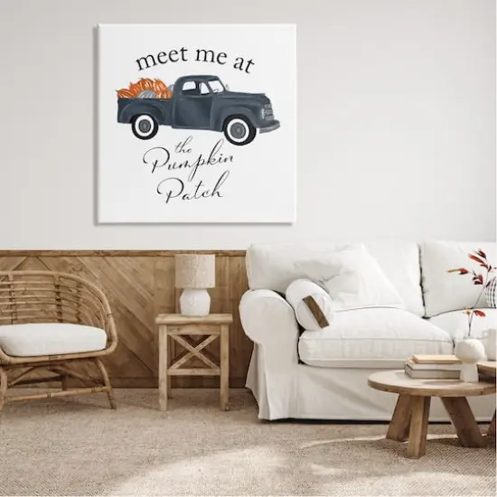 Stupell Industries Meet Me At Pumpkin Patch Truck Canvas Wall Art {3}
