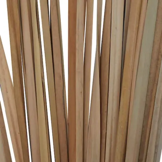 3.5ft. Natural Light Brown Dried Plant Foliage with Slender Stems {4}