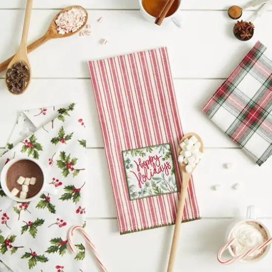 DII&reg; Happy Holidays Dishtowel Set {6}