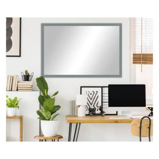 Timeless Frames&reg; 37" Beck Gray Framed Wall Mirror {4}