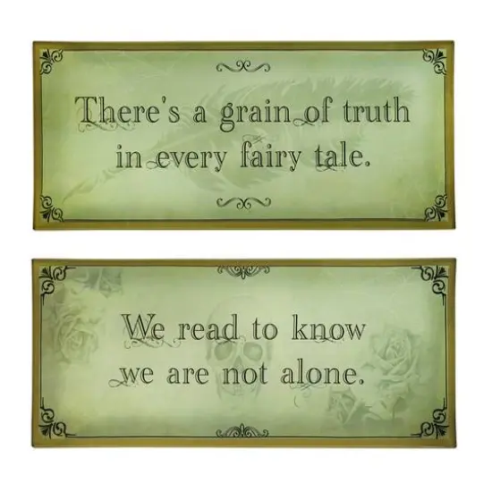 Assorted 10.5" Fairytale Sentiment Glass Tray, 1pc. by Ashland&reg;  {1}
