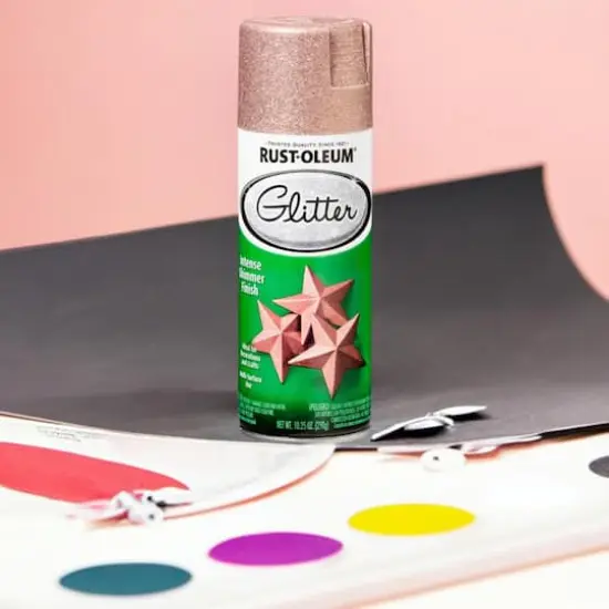 Rust-Oleum&reg; Glitter Spray Paint Rose Gold {1}
