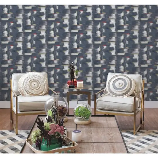 RoomMates Tamara Day Modern Ikat Peel & Stick WallpaperBlue {6}