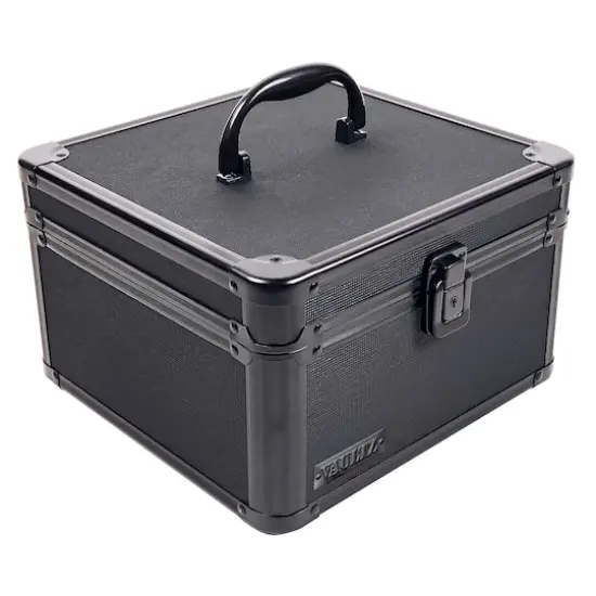Vaultz Black Square Tactical Divided Storage Box {7}