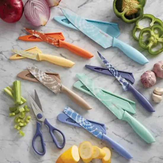 Farberware Tie-Dye Pattern Knife Set {3}