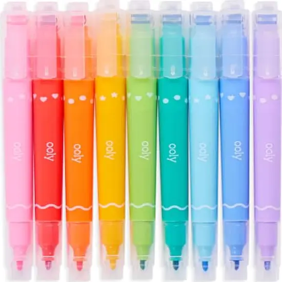 OOLY Confetti Stamp Double-Ended Markers, 9ct. {5}