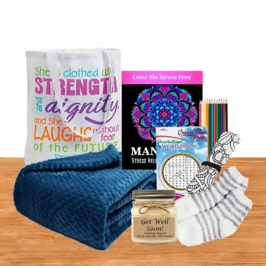 Get Well Gift of Comfort Tote with Blanket Set {1}