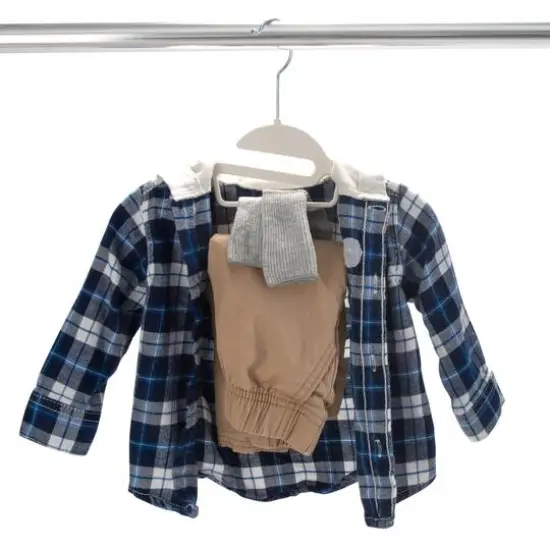 Simplify Kids Collar Saver Ultimate Hangers, 12ct. White {5}