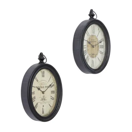15" Metal Vintage Wall Clock, 2ct. {3}