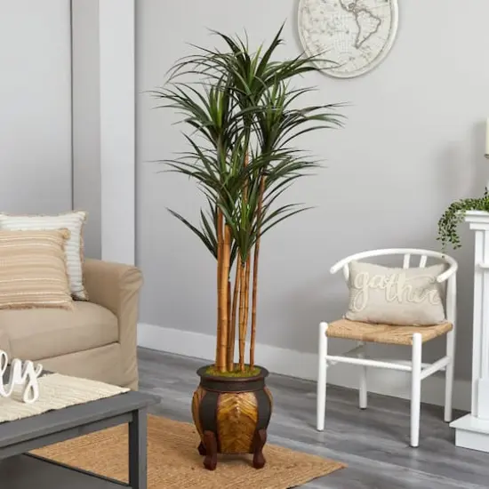 5ft. Giant Yucca Tree in Decorative Planter {3}