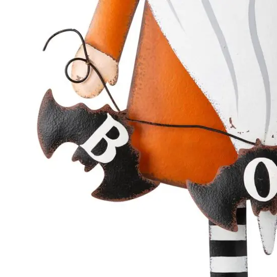 Glitzhome&reg; 36" Metal Halloween Gnome Yard Stake {7}