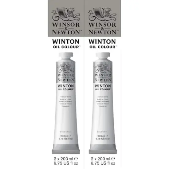 Winsor & Newton&trade; Winton Oil Colour&trade; 200mL Titanium White, 2ct. {1}