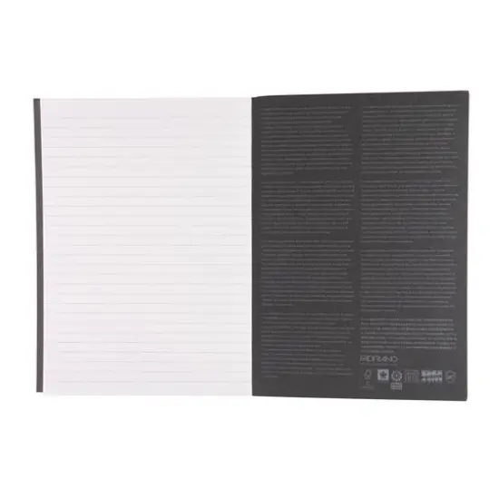 Fabriano&reg; EcoQua Plus A5 Lined Gray Glue-Bound Notebook {6}