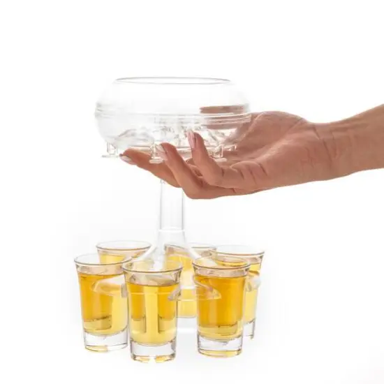 JoyJolt&reg; Drink Dispenser & Shot Glass Set {6}