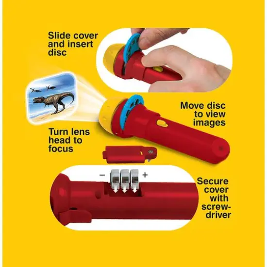 Brainstorm Toys STEM Dinosaur Flashlight & Projector {5}