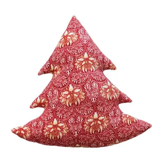 Hello Honey&reg; 18" Red Velvet Christmas Tree Pillow {4}