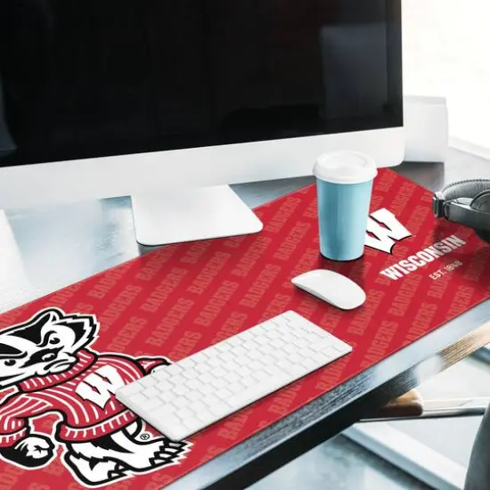 College Football Logo Series Desk Pad Wisconsin Badgers {5}