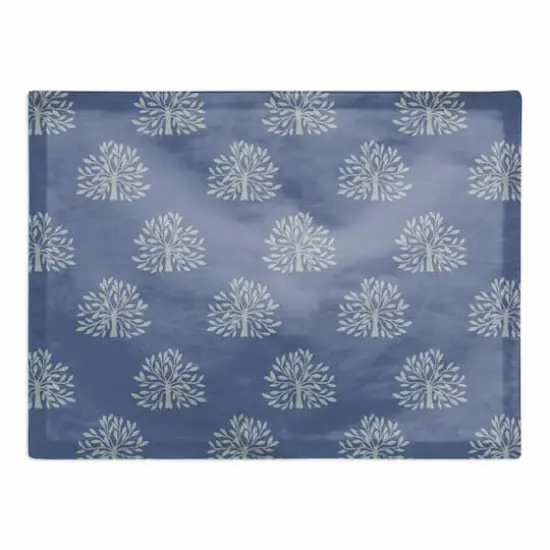 Blooming Bush Cotton Twill Placemat Navy {1}