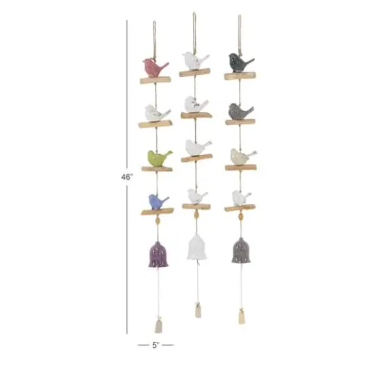White Stoneware Coastal Windchime Set {7}