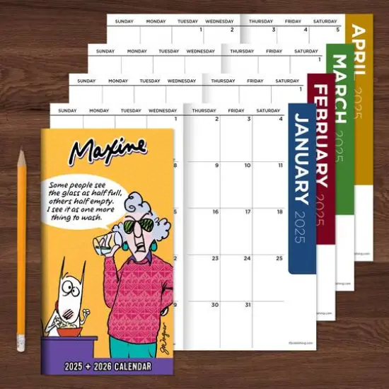 TF Publishing 2025-2026 Small Maxine Monthly Pocket Planner {4}