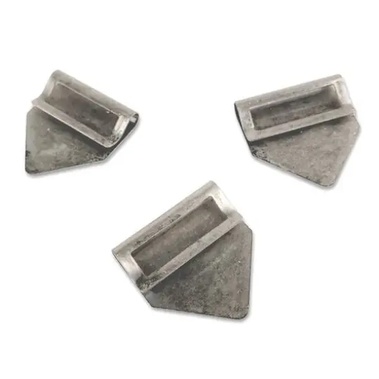 49 And Market Curators Aged Silver Metal Index Clips, 8ct. {4}
