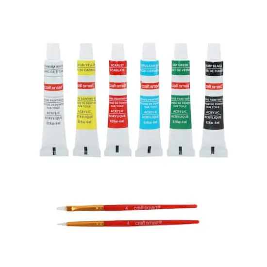 4" x 4" Wild Animals Canvas Painting Kit {7}