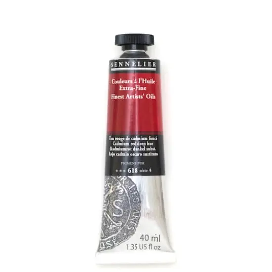Sennelier Artists' Oil Color, 40mL 618 Cadmium Red Deep Hue S4 {1}