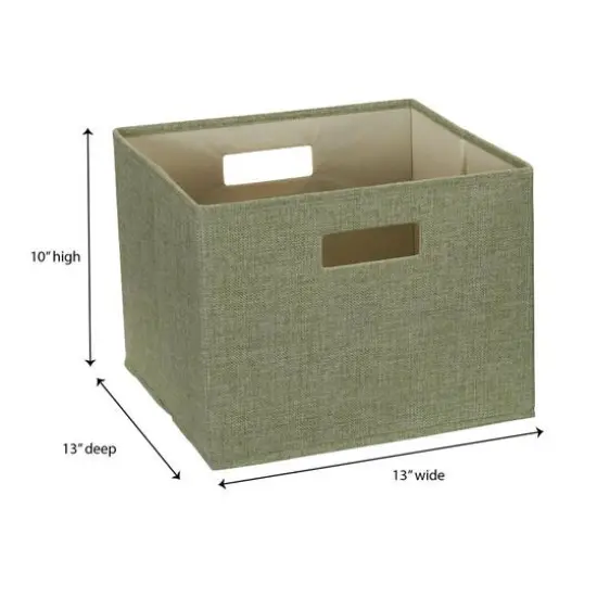 Household Essentials Storage Cubes, 2ct. Green {4}