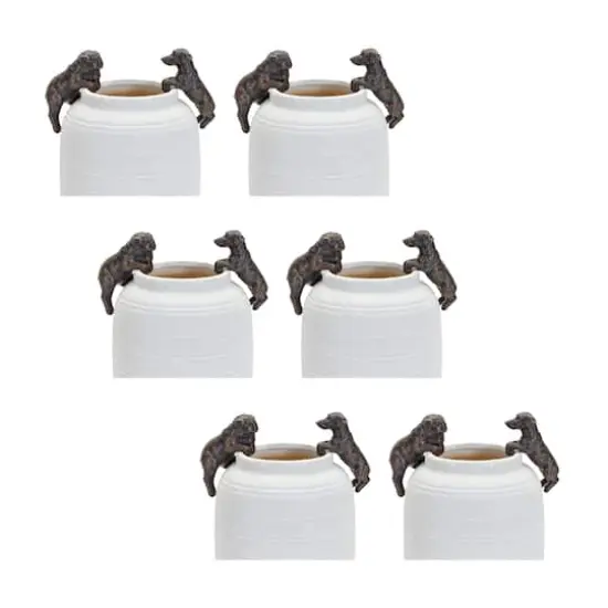 Mini Dachshund & Bulldog Pot Hangers Set {1}