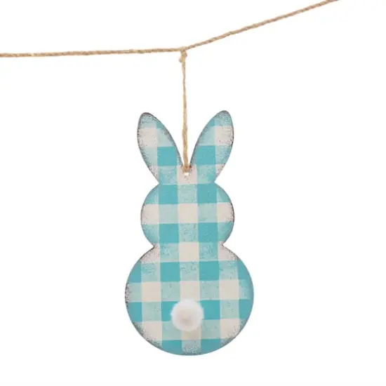 Glitzhome&reg; 6ft. Easter Metal Bunny Garland {7}