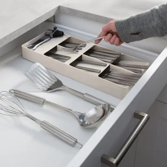 Kitchen Details Natural 7 Compartment Cutlery Organizer {3}