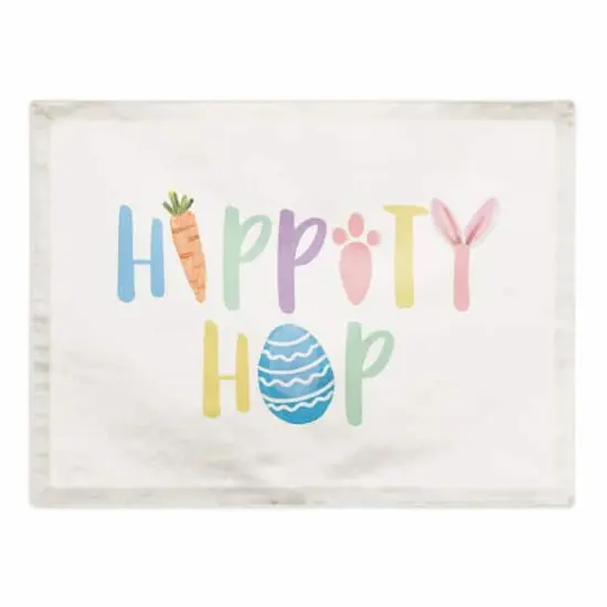 Hippity Hop 14" x 18" Poly Twill Placemat {1}