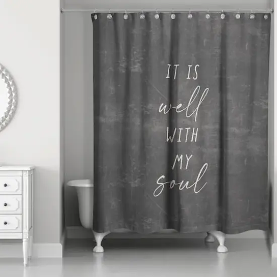 Well with My Soul 71" x 74" Shower Curtain {1}