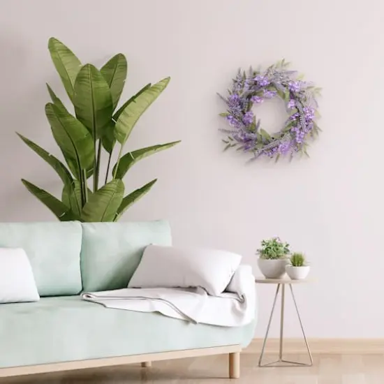 24" Purple Spring Lavender & Lilac Wreath {6}