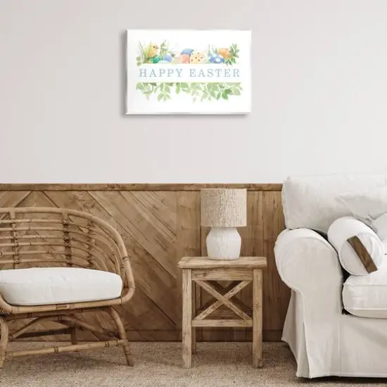 Stupell Industries Floral Happy Easter Wall Plaque Art {3}