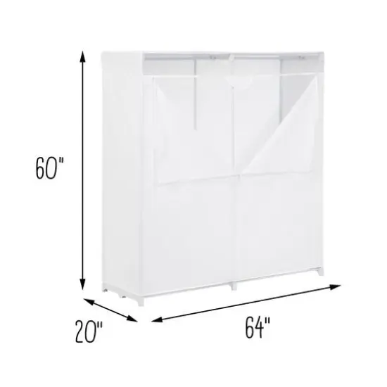 Honey Can Do White Freestanding Storage Closet With Cover {6}