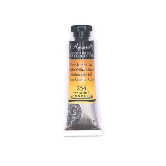 Sennelier French Artists' Watercolor, 10mL 254 Light Yellow Ochre S1 {1}