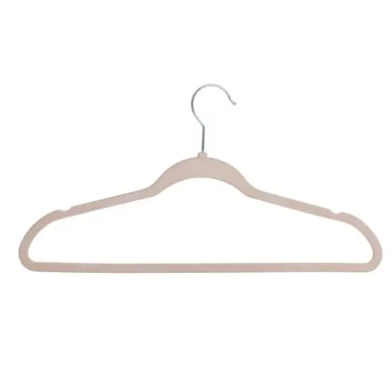 Honey Can Do Dusty Pink Slim-Profile Non-Slip Velvet Hangers, 35ct. {1}