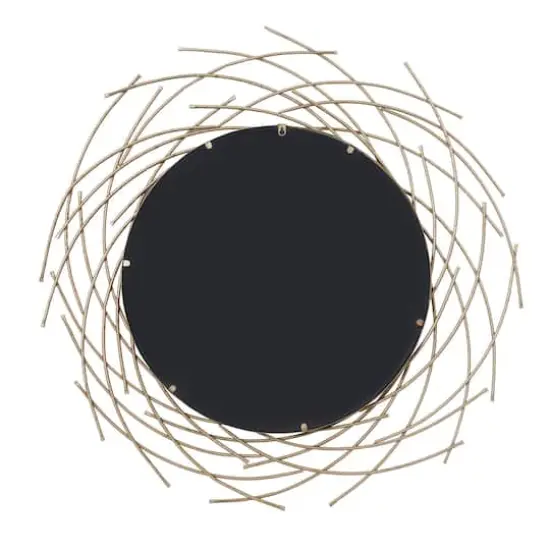 CosmoLiving by Cosmopolitan 39" Gold Glam Metal Wall Mirror {5}