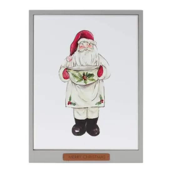Framed Santa & Snowman Wall Art Set {4}